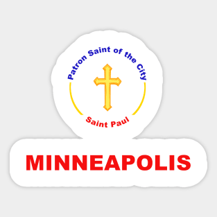 MINNEAPOLIS PATRON SAINT Sticker